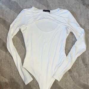 Naked wardrobe cut out body suit